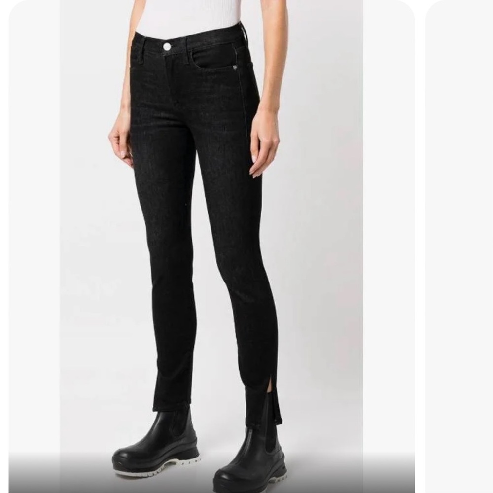 Frame Le High Skinny Black Wash Jeans Size 29